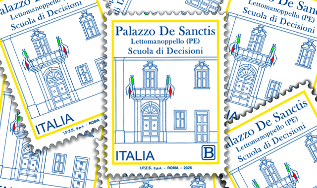 Eccellenze del patrimonio culturale italiano: un francobollo per Palazzo De Sanctis in Lettomanoppello 