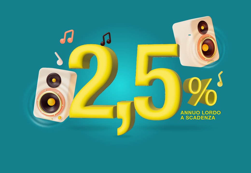 casse musicali con percentuale