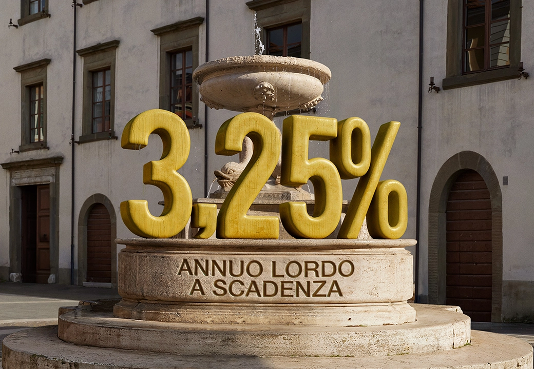 tasso gigante appoggiato a una fontana