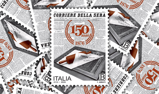 Il Corriere della Sera festeggia 150 anni, un francobollo lo celebra