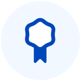 Blue rosette