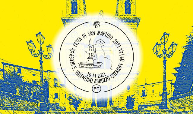 San Valentino in Abruzzo Citeriore, cartolina e annullo filatelico