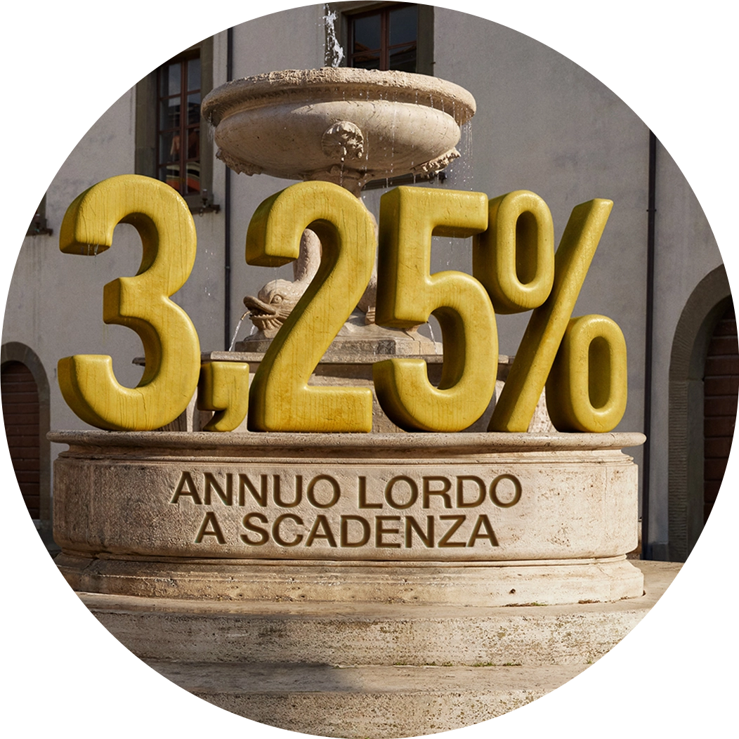 3,25% annuo lordo a scadenza