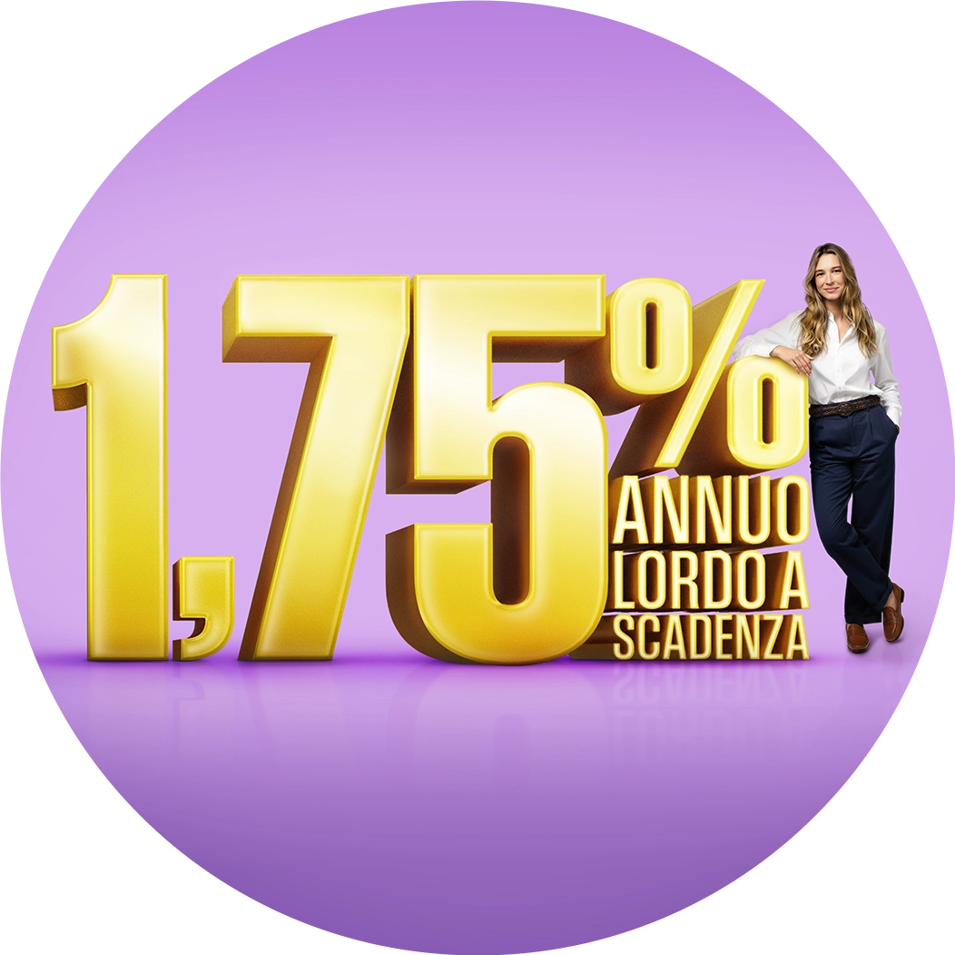 Deposito Supersmart Rinnova 1,75% annuo lordo a scadenza