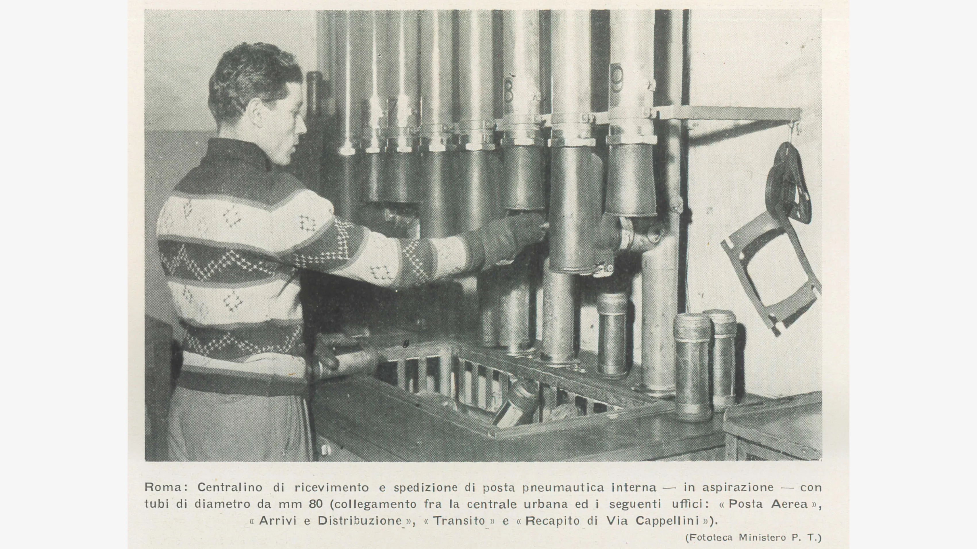 Centralino di posta pneumatica