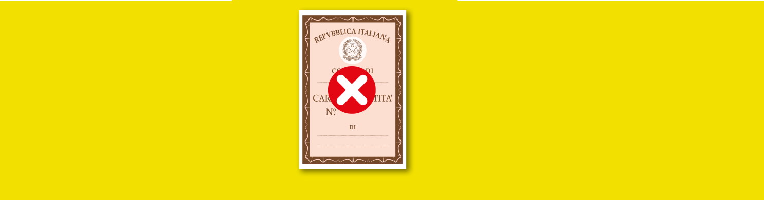 croce rossa sopra carta identita