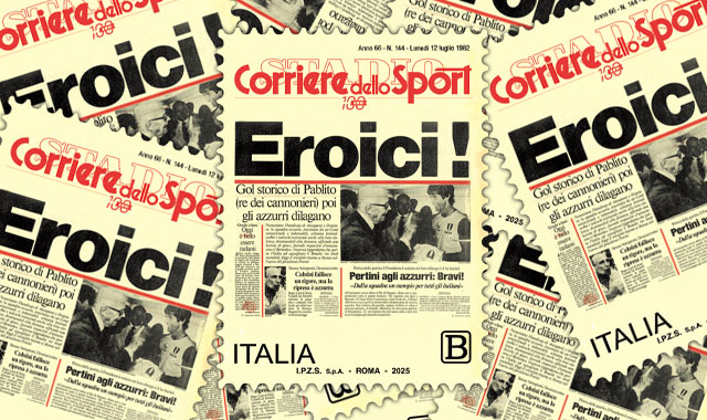 Filatelia: un francobollo celebra i 100 anni del Corriere dello Sport