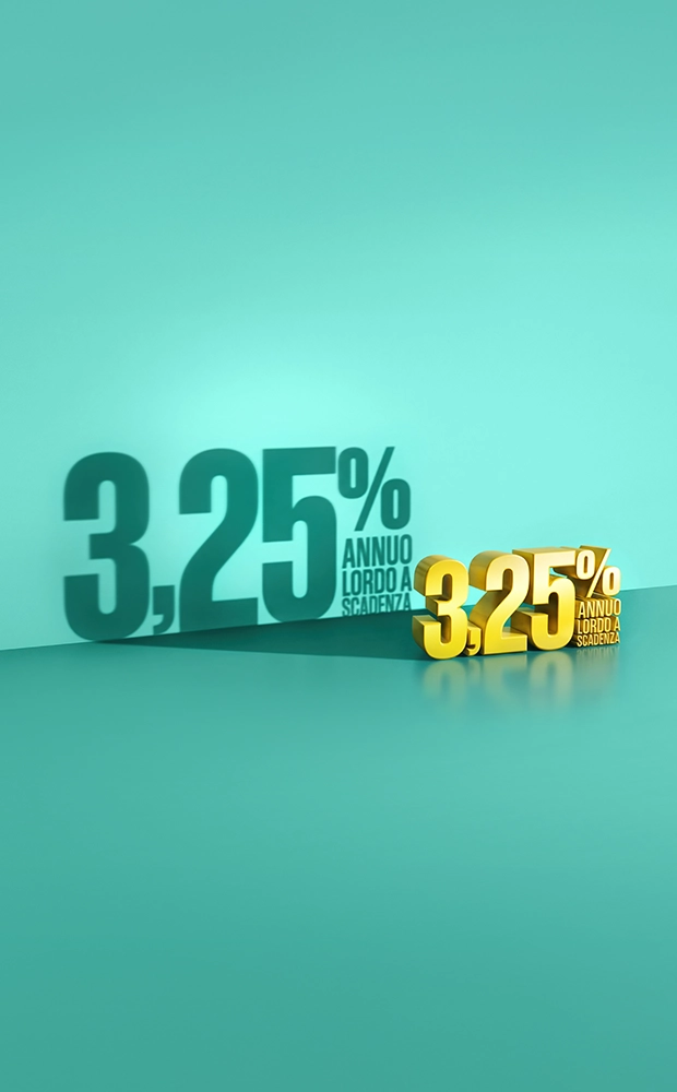 3,25% annuo lordo a scadenza