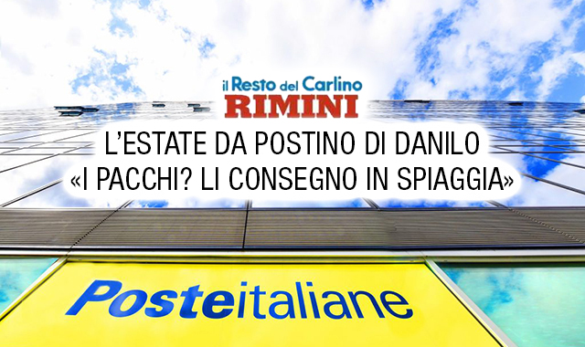 Riccione, l’e-commerce e le consegne in spiaggia del portalettere Danilo