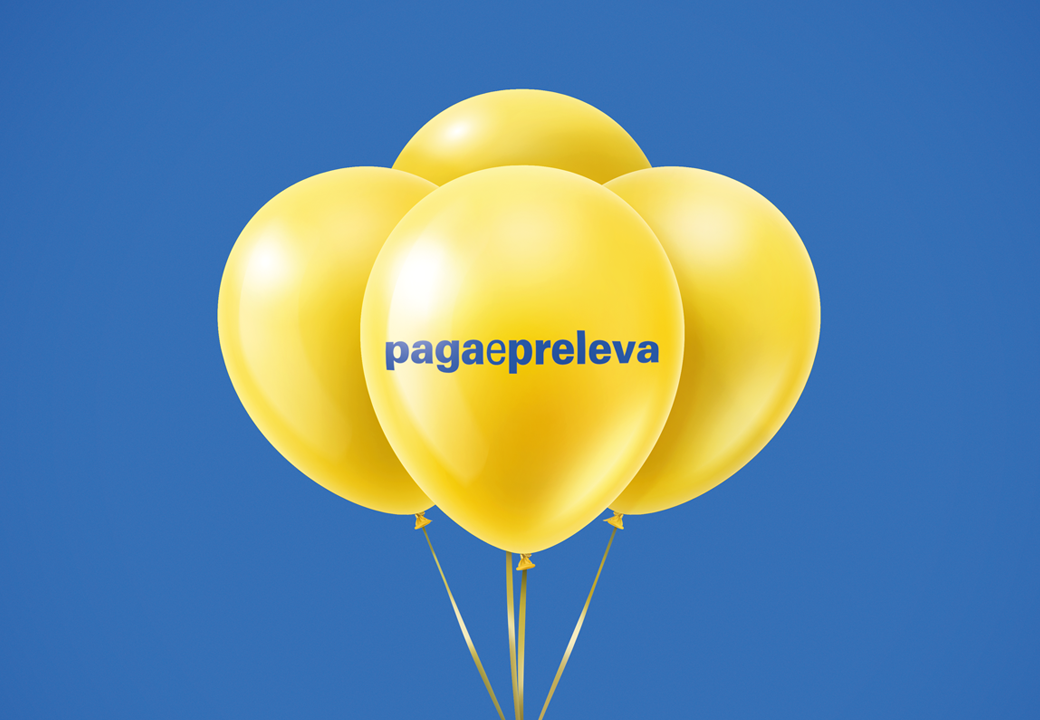 palloncini oro sfondo azzurro