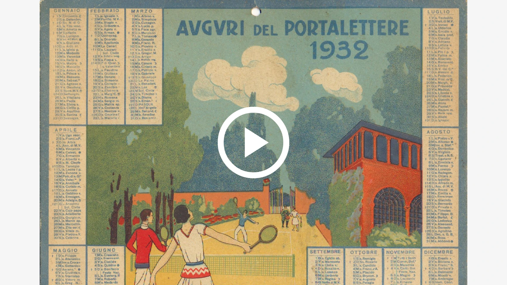 Auguri del portalettere del 1932