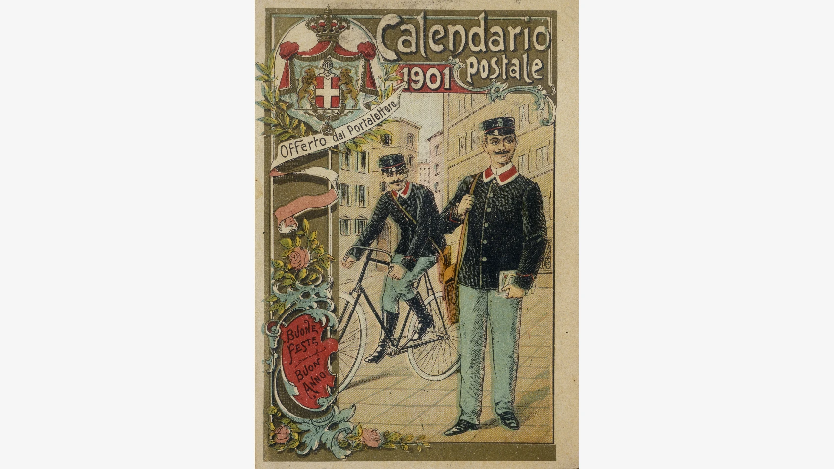Calendario postale del 1901