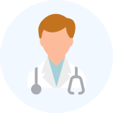 icona di un medico in camice bianco