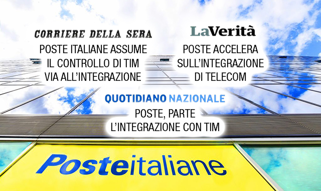 Poste, l'integrazione con Tim in grande evidenza sulla stampa nazionale