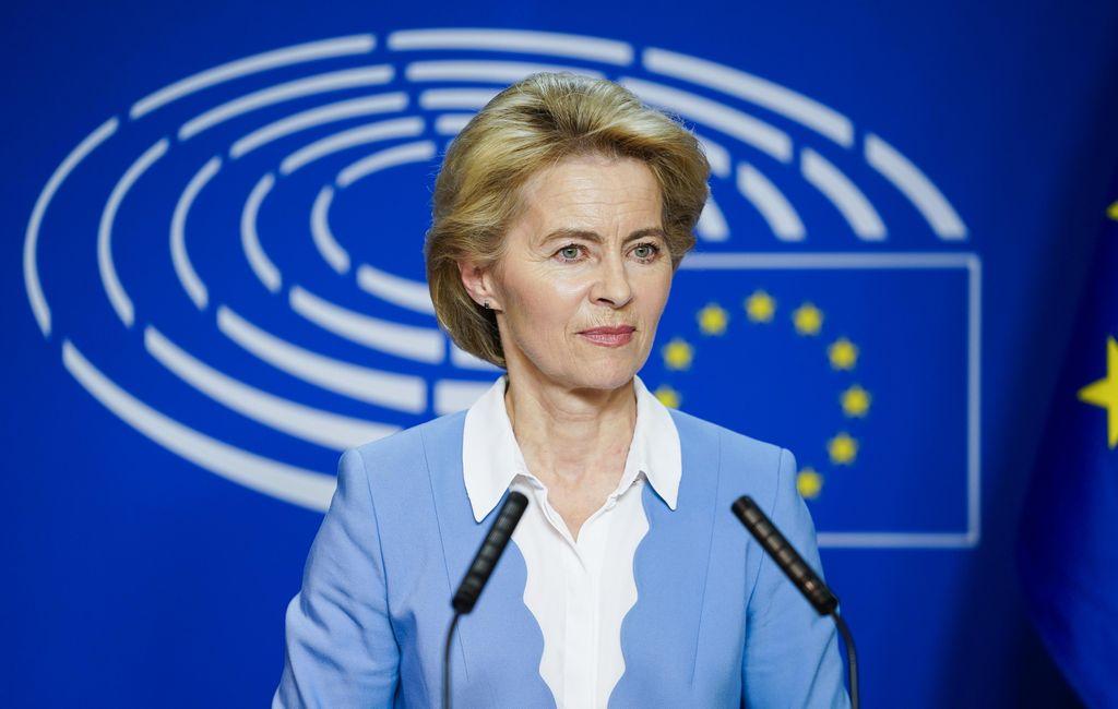 foto IPP/EP/daina le lardic bruxelles 10-07-2019 meeting al parlamento europeo di Ursula von der Leyen candaidata alla presidenza della commissione europea  nella foto Ursula von der Leyen WARNING AVAILABLE ONLY FOR ITALIAN MARKET