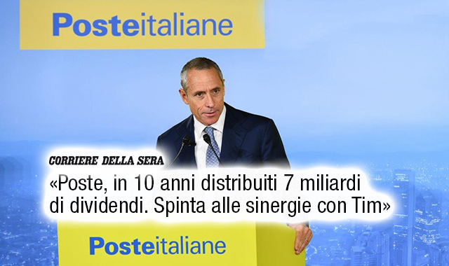 L’AD Del Fante al Corriere della Sera: Boom di ricavi, così in 10 anni è cambiata Poste Italiane
