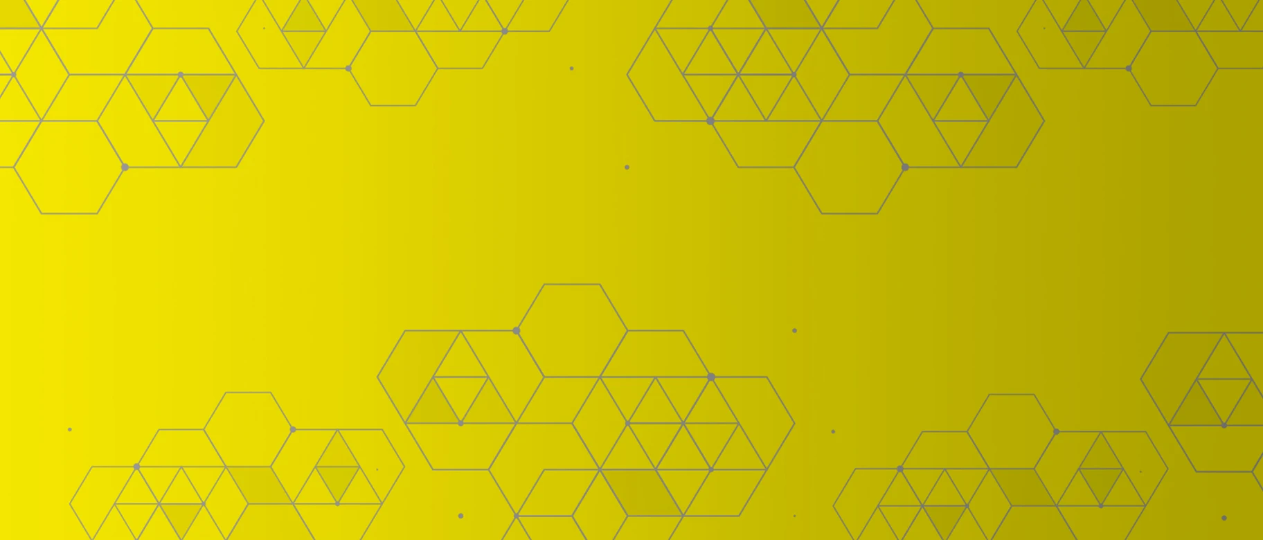 Sfondo giallo con esagoni