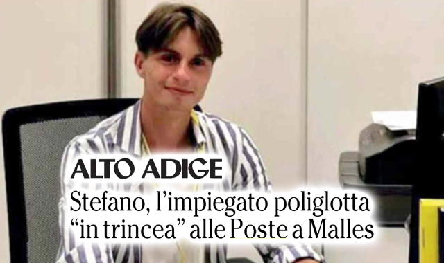Lo sportellista di Malles che parla sei lingue: “Qui gli stranieri si sentono a proprio agio”