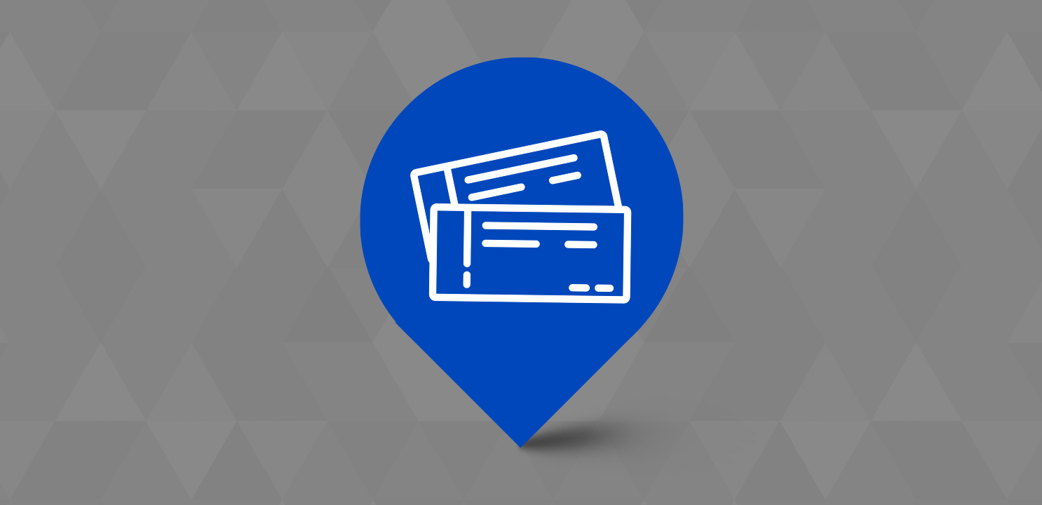 Immagine stilizzata biglietto mezzo di trasporto pubblico