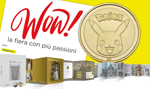 Medaglia d’oro di Pikachu e la mostra per Diabolik: Poste protagonista a WOW! Filatelia