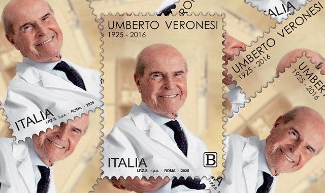 Un francobollo ricorda Umberto Veronesi a 100 anni dalla nascita