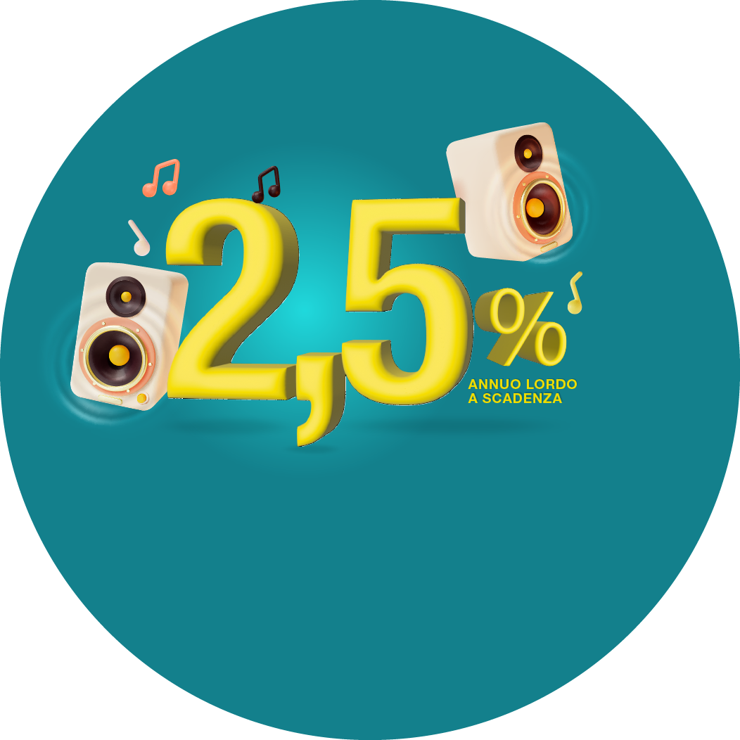 Deposito Supersmart Plus: 2,5% annuo lordo a scadenza