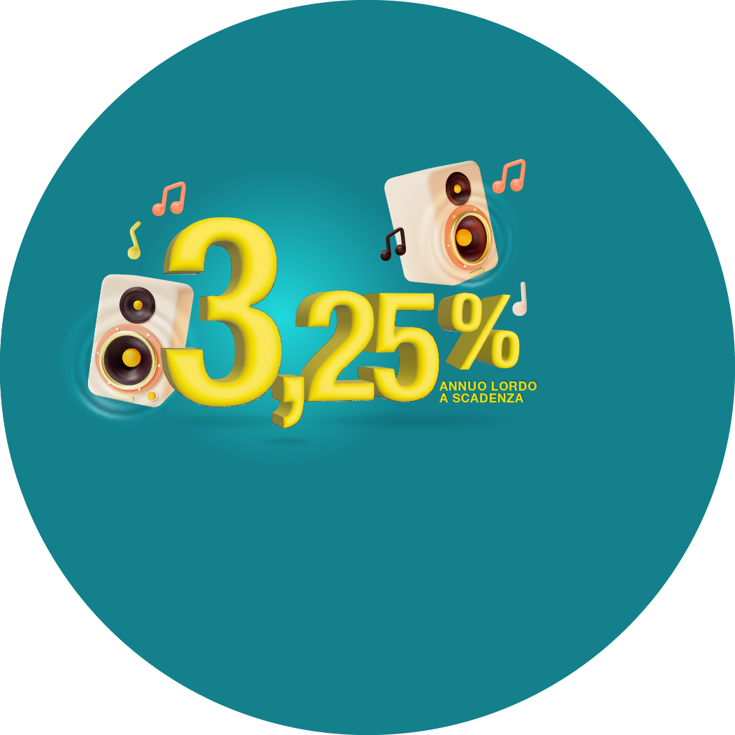 Deposito Supersmart Plus, 3,25% annuo lordo a scadenza