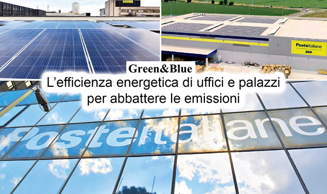 Led, pannelli fotovoltaici e decarbonizzazione: con il programma Smart Building Poste abbatte le emissioni