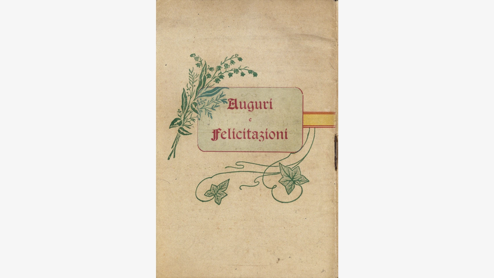 Biglietto di auguri del 1904