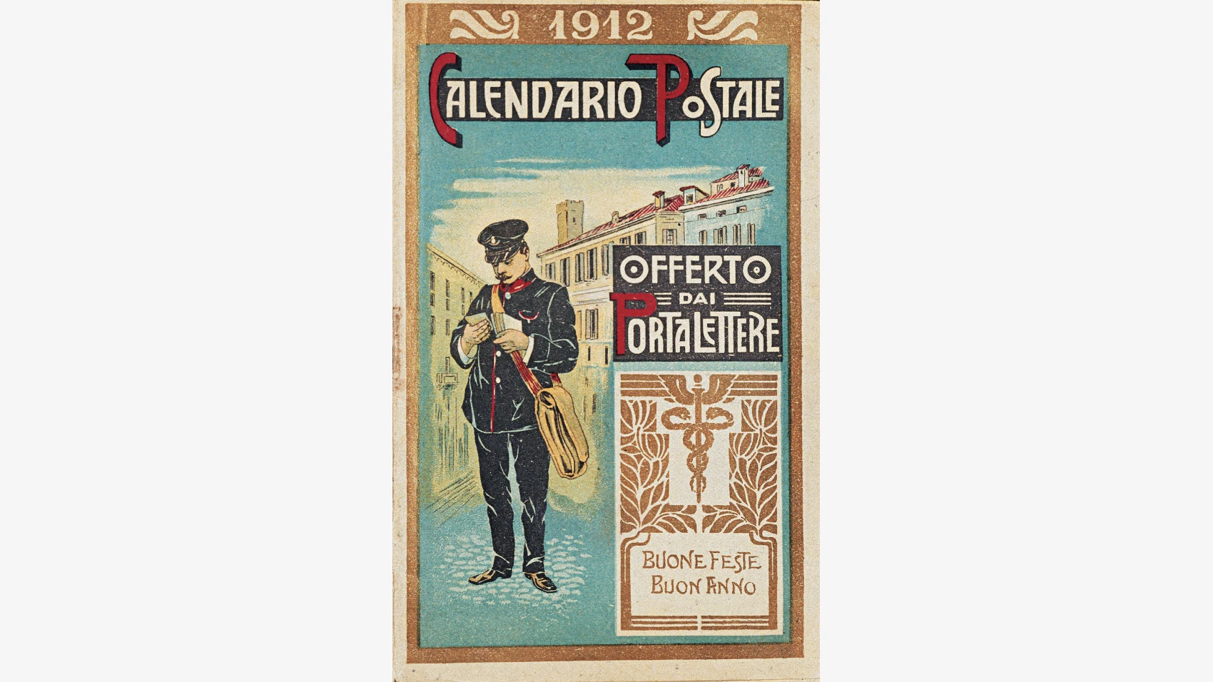 Calendario postale del 1912