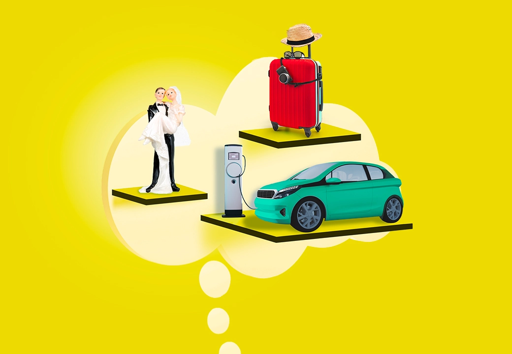 nuvola gialla con elementi grafici all'inetrno