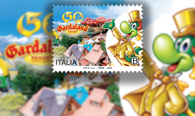 50 anni di Gardaland: un francobollo celebra il parco giochi