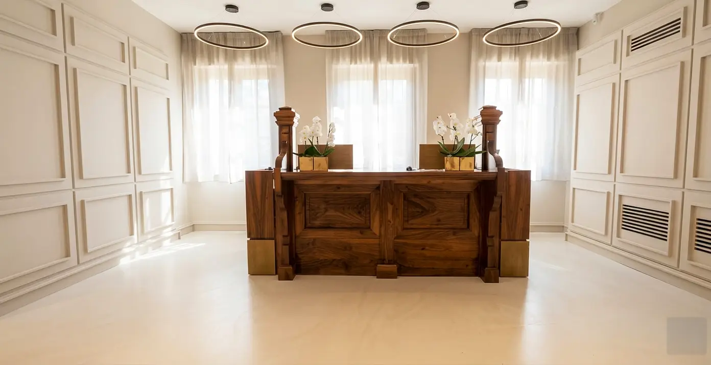 Ingresso Casina Poste - Bancone reception