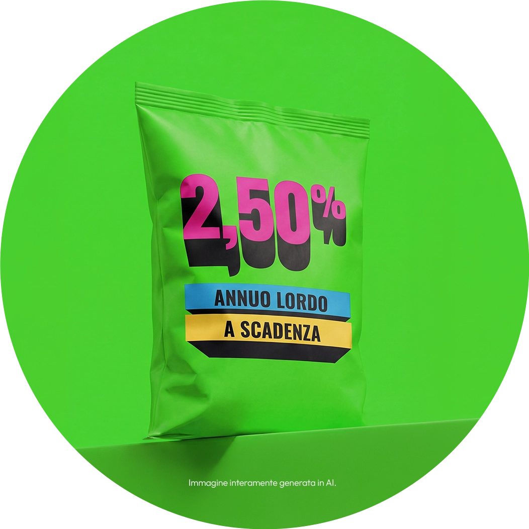 2,50% annuo lordo a scadenza