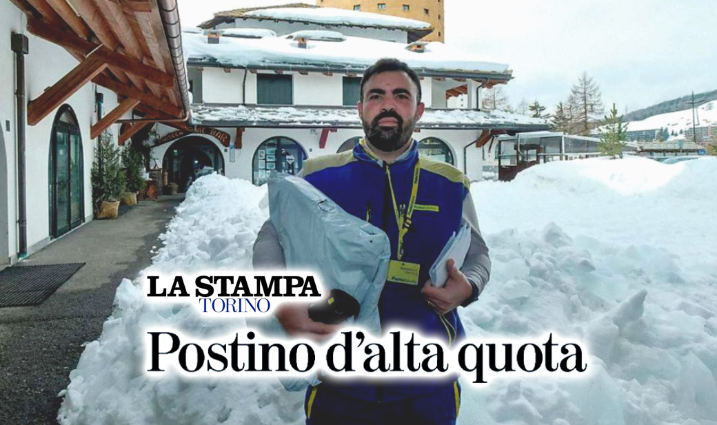 Da Trani a Sestriere, Mirko consegna la posta nel paese più alto d’Italia