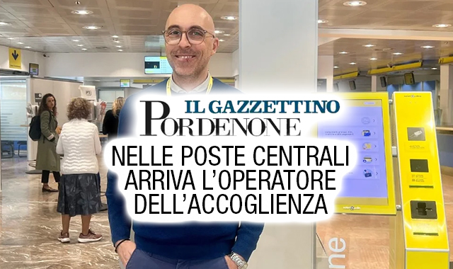 Davide, Operatore d’Accoglienza all’ufficio postale di Pordenone: “Capiamo le esigenze delle persone”