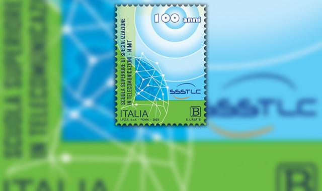 francobollo scuola in telecomunicazioni