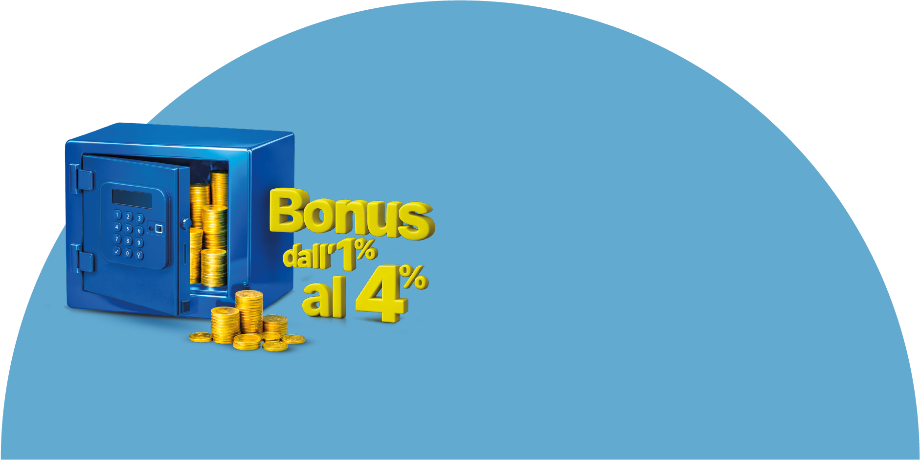 Cassaforte con monete