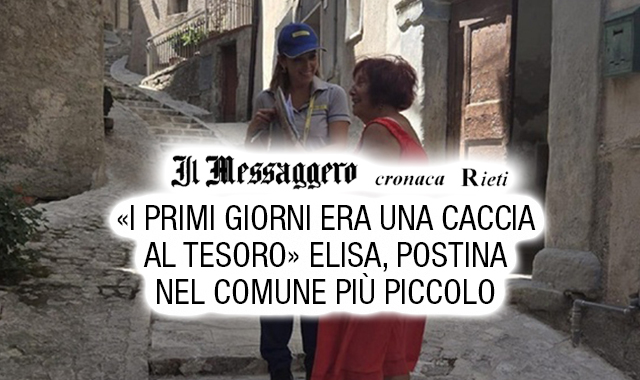 La portalettere Elisa nel paesino più piccolo del Lazio: “Un lavoro speciale”
