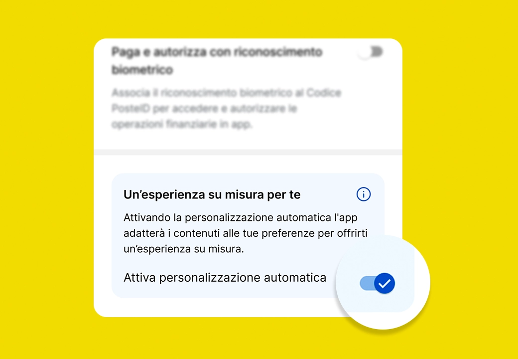 Sezione di App Ppste Italiane su sonfo giallo