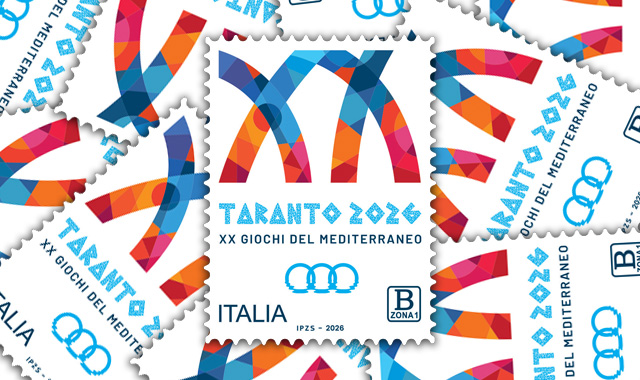 Un francobollo celebra i XX Giochi del Mediterraneo di Taranto