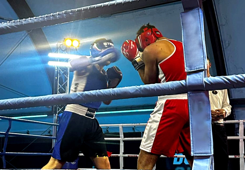 due pugili si allenano