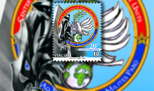 Un francobollo per il Center of Excellence for Stability Police Units