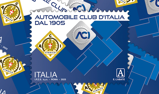 Poste: un francobollo celebra l’Automobile Club d’Italia