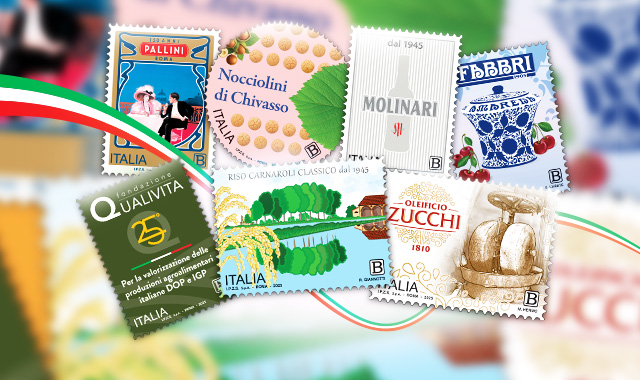 Le eccellenze del Made in Italy: sette francobolli dedicati al settore alimentare