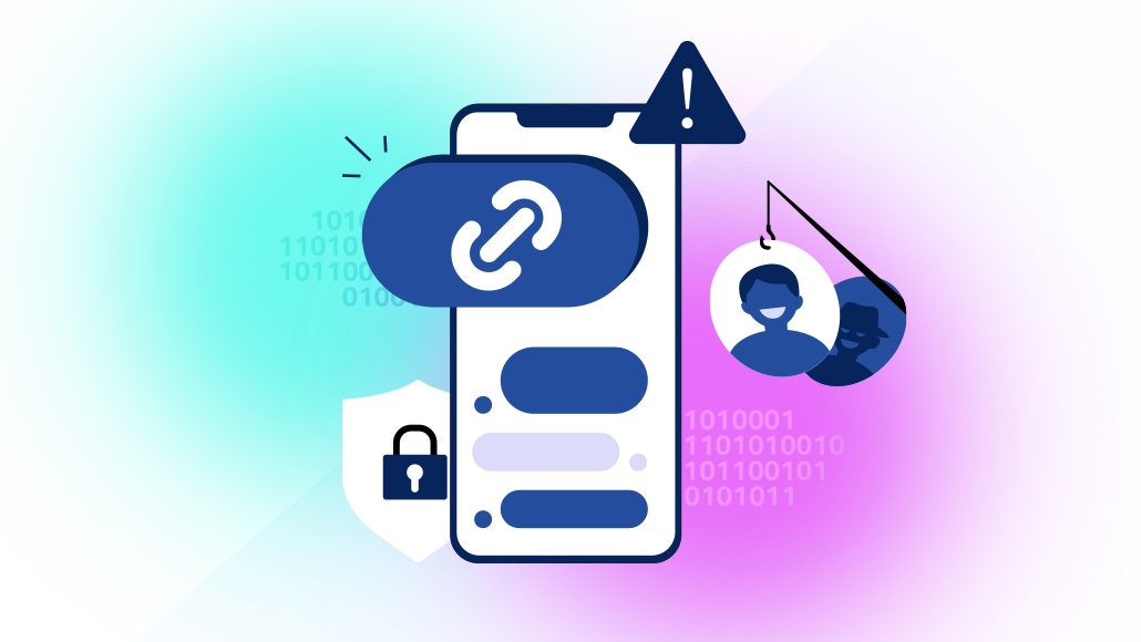 Cellulare con icone su sfondo colorato