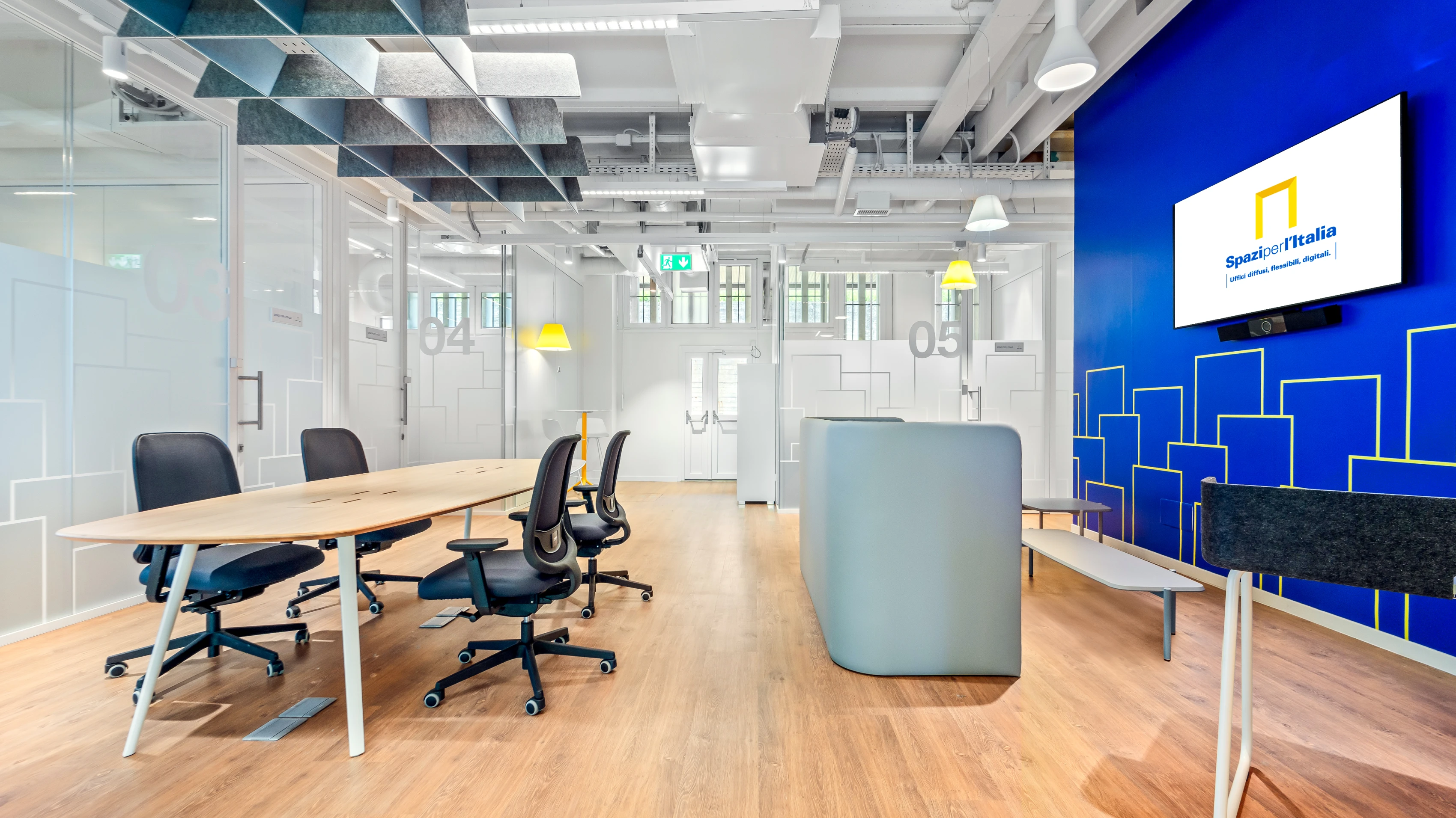 Sala di uno spazio di co-working