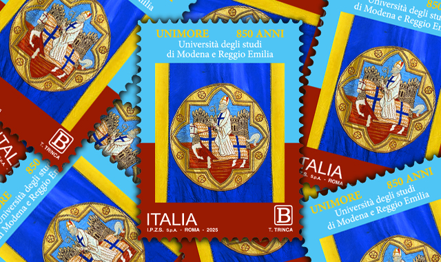 Un francobollo per gli 850 anni dell’università degli Studi di Modena e Reggio Emilia 