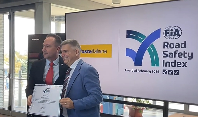 Poste Italiane, tre stelle FIA per la sicurezza stradale nel Road Safety Index