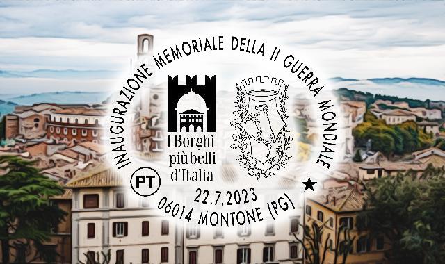 Annullo filatelico per il Memoriale di Guerra a Montone